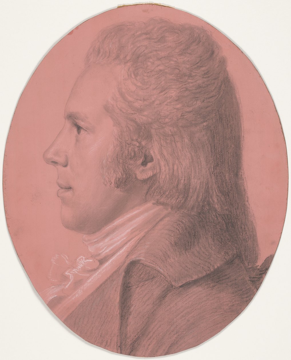 Portret van Georges Arnold Fitzwilliam door Charles Balthazar Julien Févret de Saint-Mémin