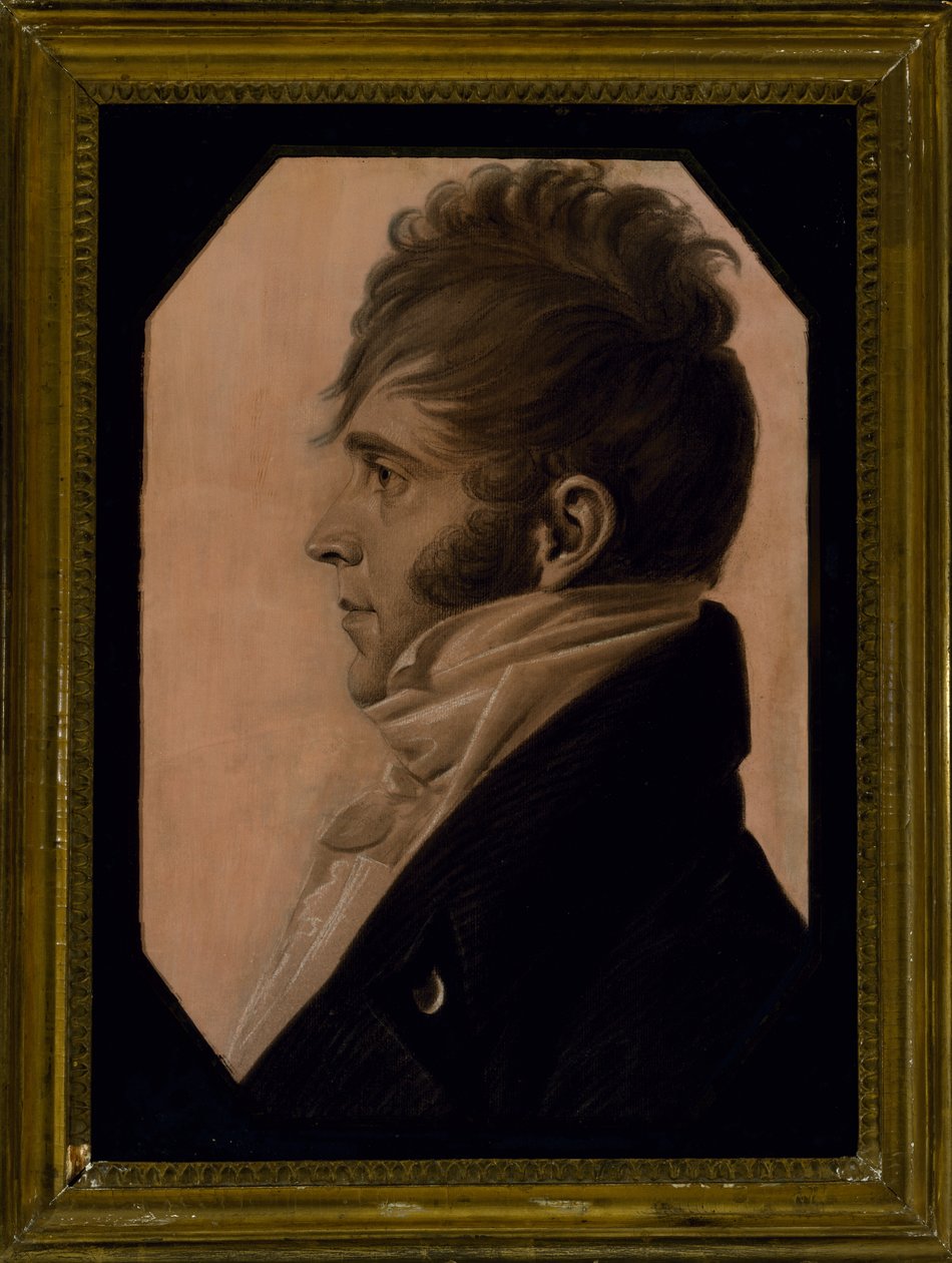Portret van een Man, c. 1804 door Charles Balthazar Julien Févret de Saint-Mémin