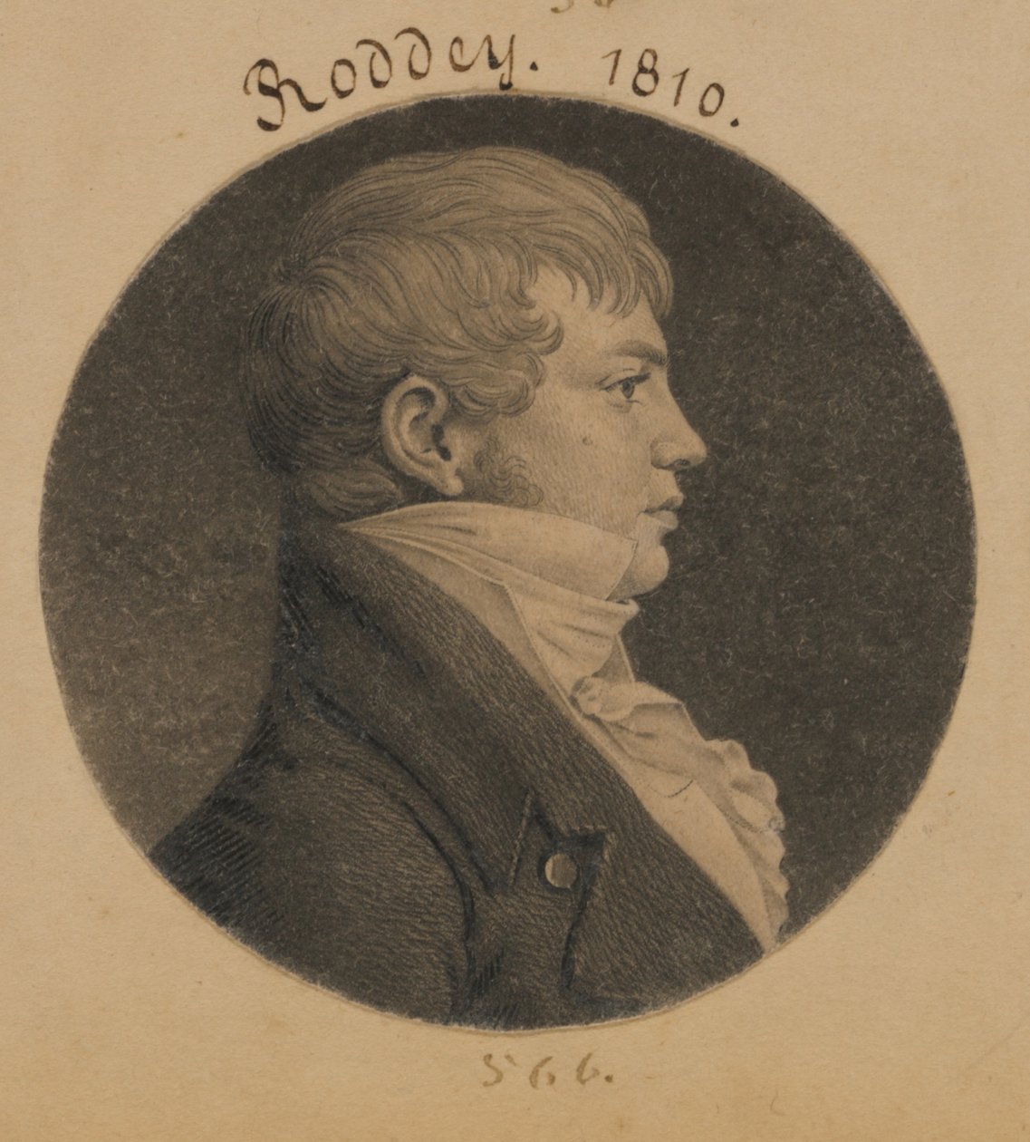 Roddey door Charles Balthazar Julien Févret de Saint-Mémin