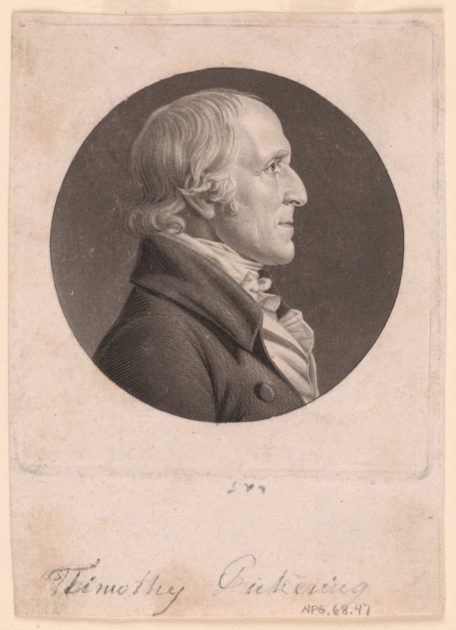 Timothy Pickering door Charles Balthazar Julien Févret de Saint-Mémin