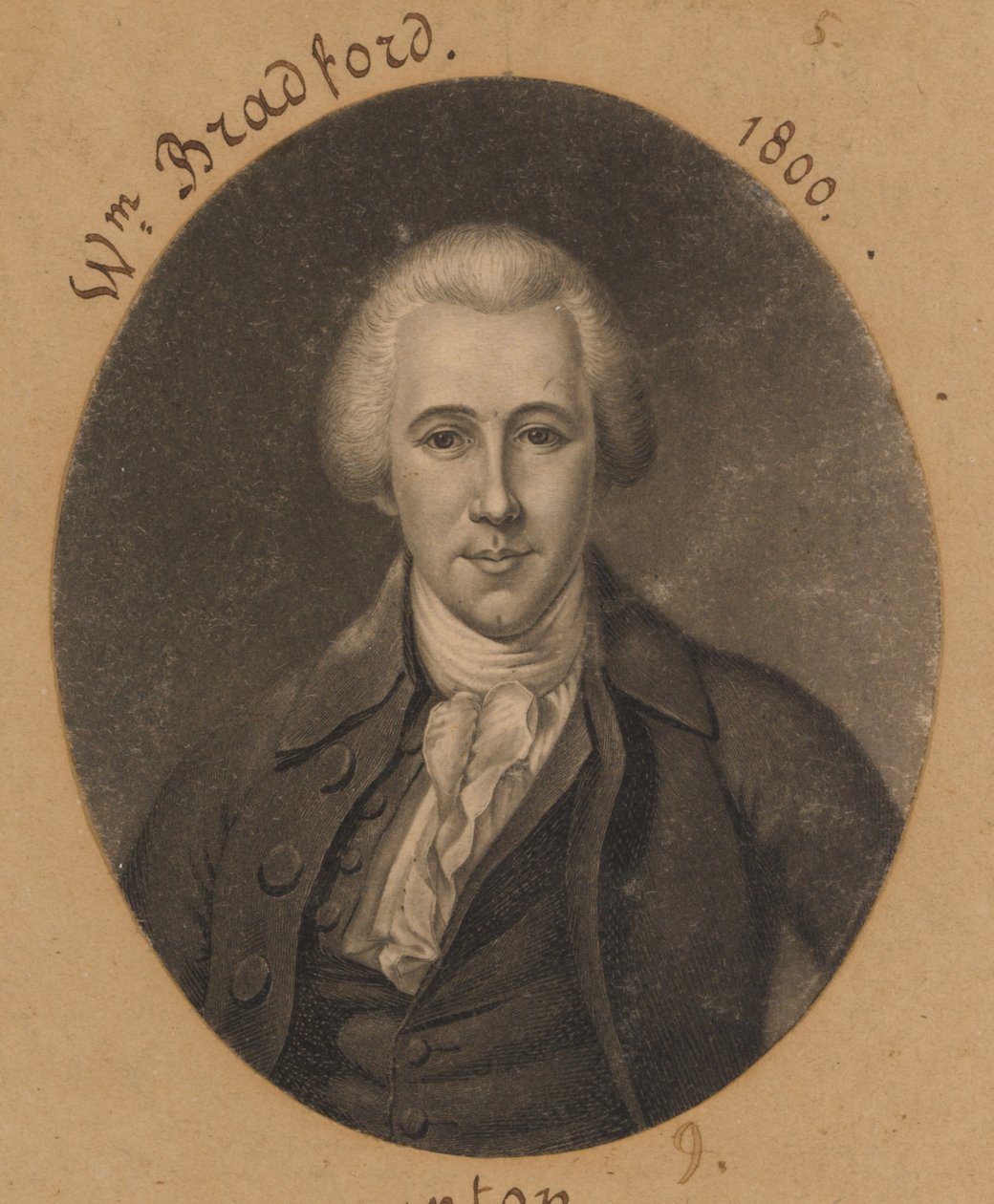William Bradford, Jr. door Charles Balthazar Julien Févret de Saint-Mémin