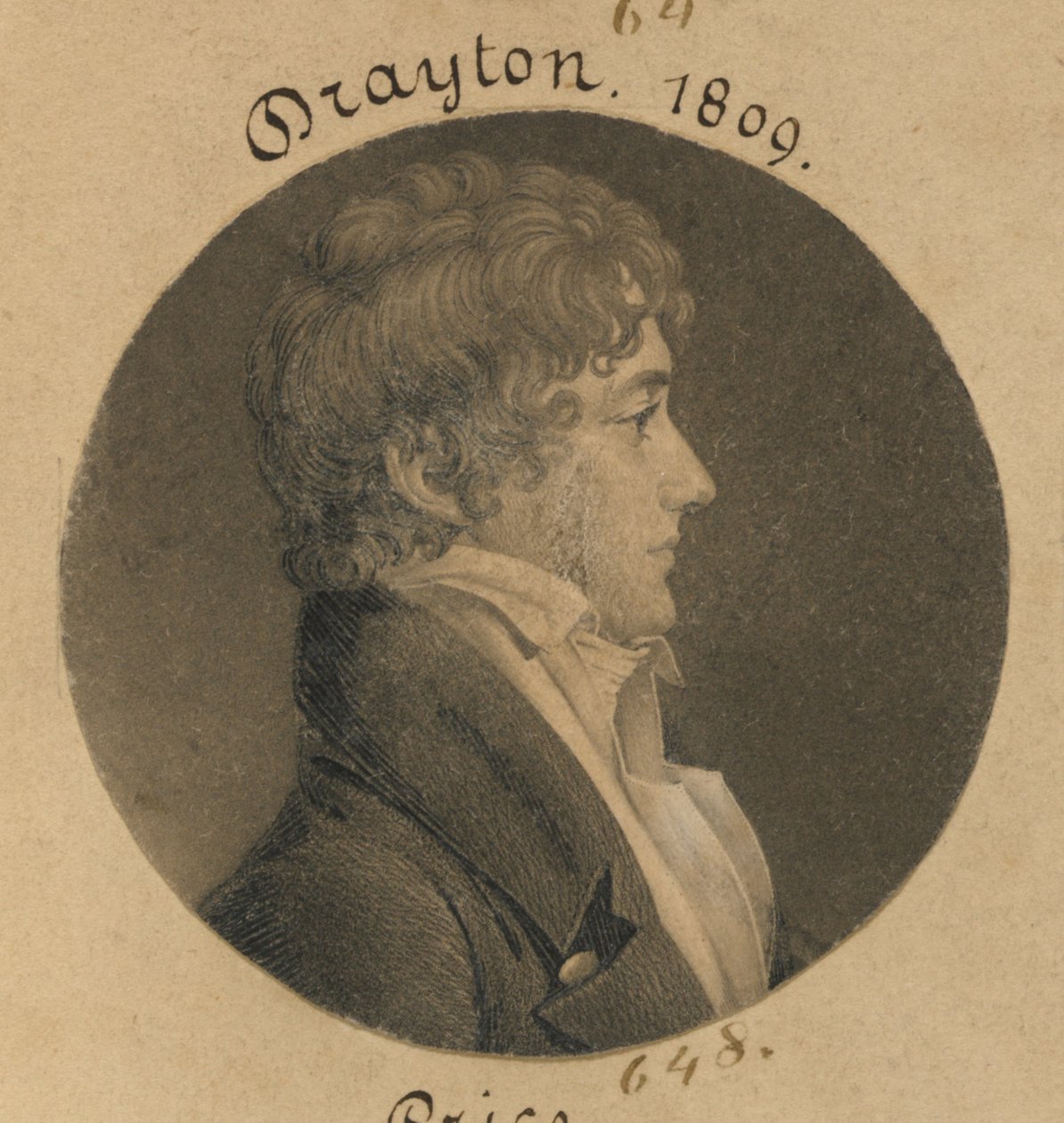 William Drayton door Charles Balthazar Julien Févret de Saint-Mémin