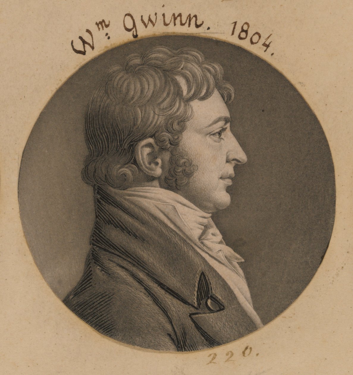 William Gwynn door Charles Balthazar Julien Févret de Saint-Mémin
