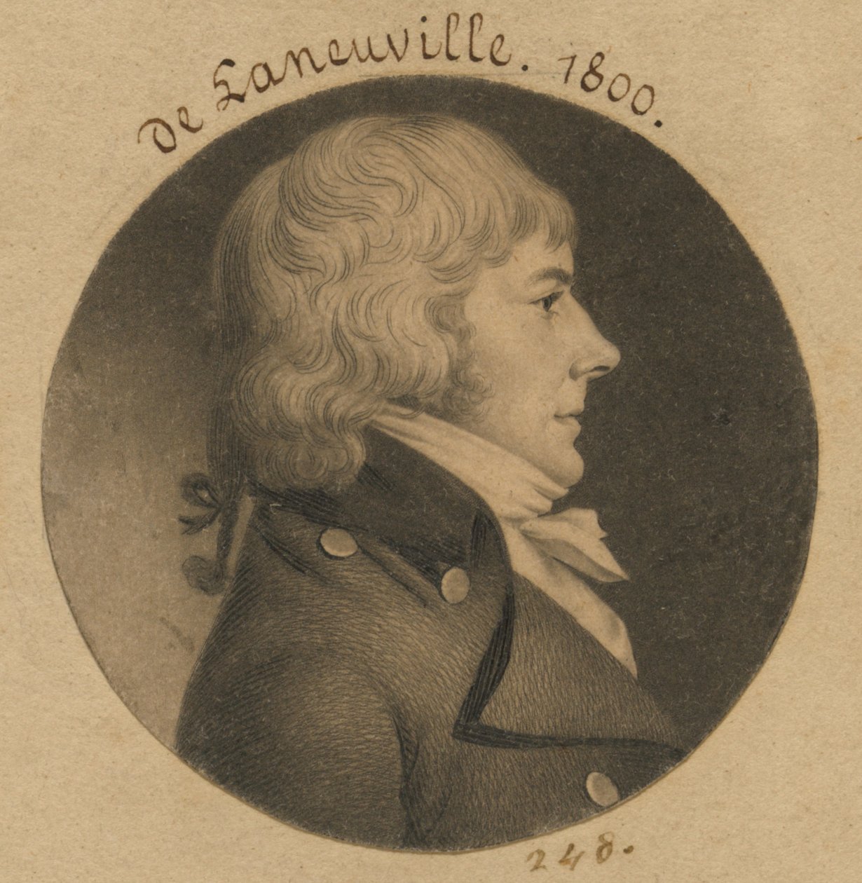 De Laneuville door Charles Balthazar Julien Févret de Saint-Mémin