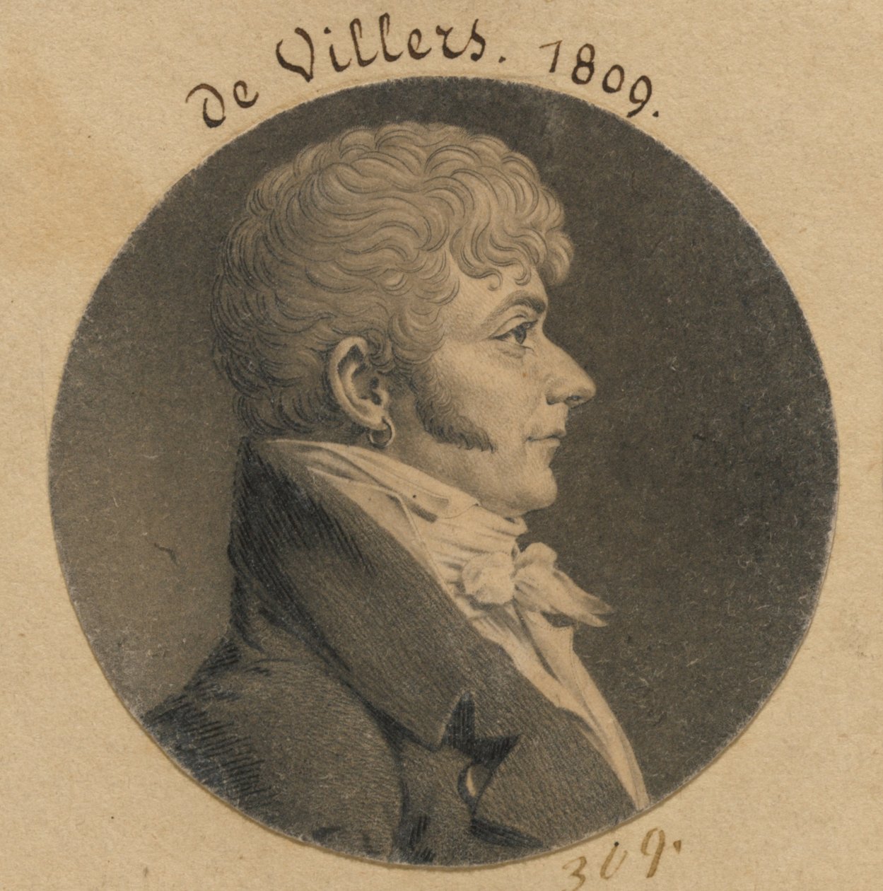 de Villers door Charles Balthazar Julien Févret de Saint-Mémin