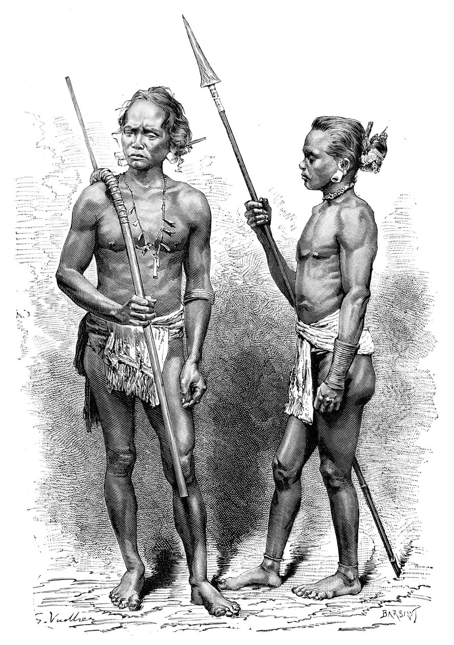 Moi volk, Indonesië, 1895 door Charles Barbant