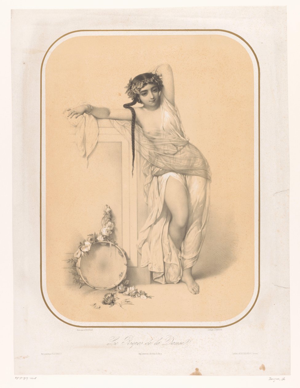 Venus voelt aan de pijlpunt van Cupido door Charles Bargue