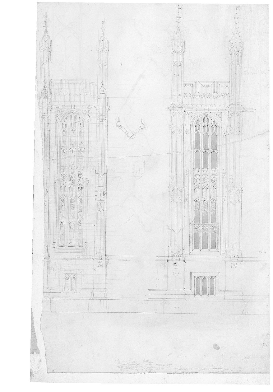 Tekening voor het Parlement, ca. 1836-40 door Charles Barry