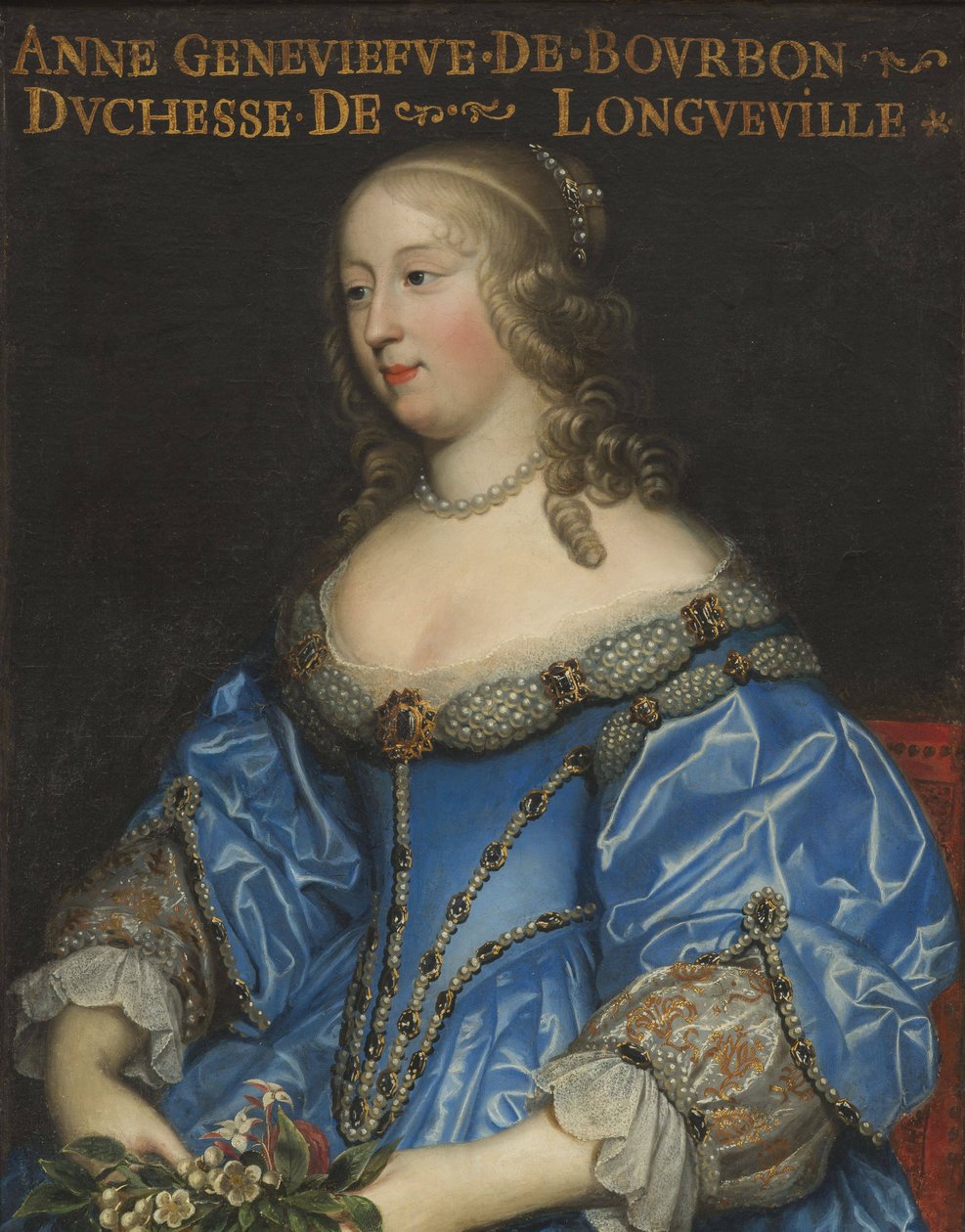 Anne-Geneviève de Bourbon-Condé 1619-1679, hertogin van Longueville, midden 17e eeuw door Charles Beaubrun