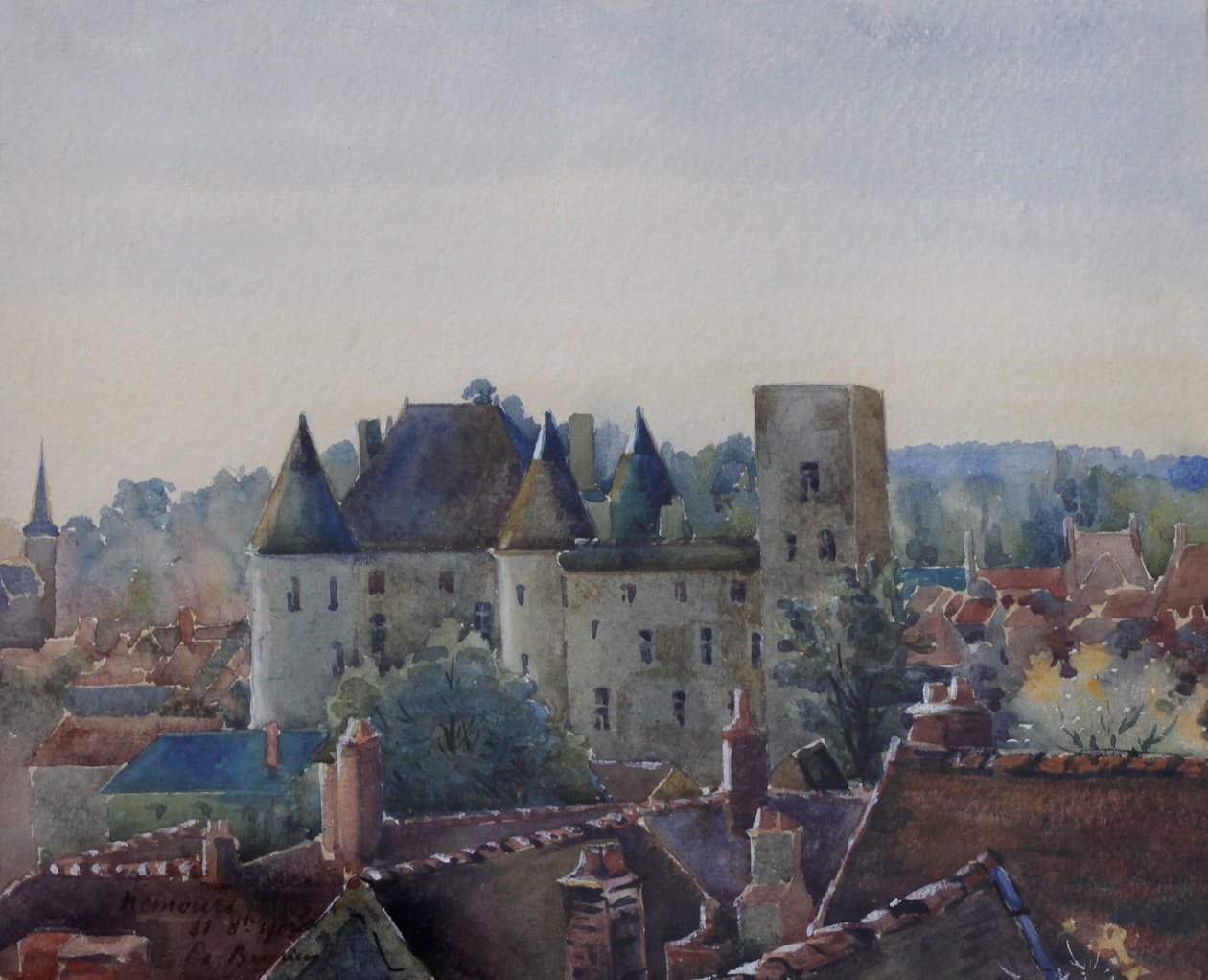 Château de Nemours, ca. 1904 door Charles Bernier