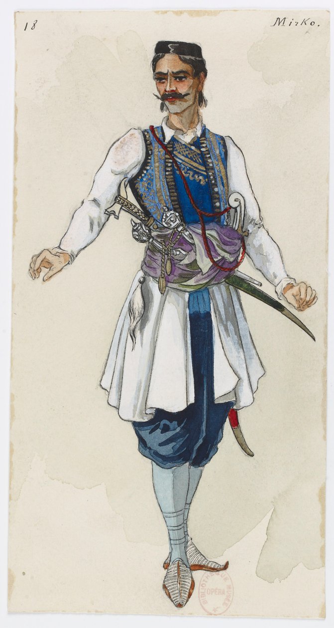Holmès - De Zwarte Berg - kostuumontwerpen van Charles Bianchini - 18. Mirko door Charles Bianchini