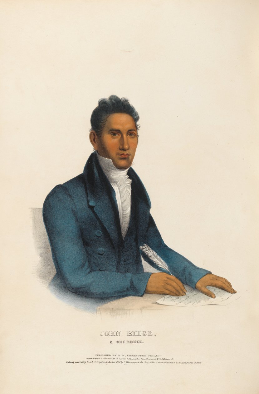 John Ridge - een Cherokee door Charles Bird King