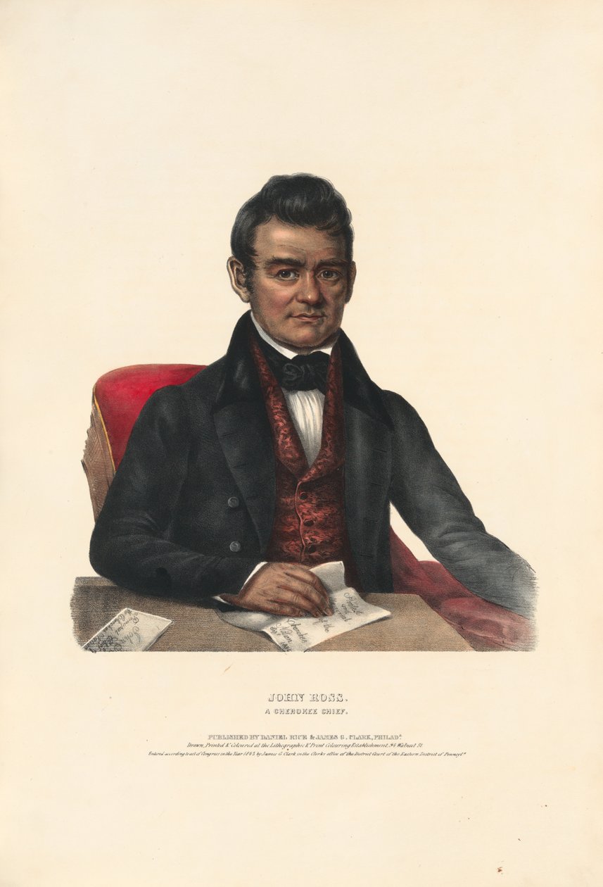 John Ross – Een Cherokee-opperhoofd door Charles Bird King