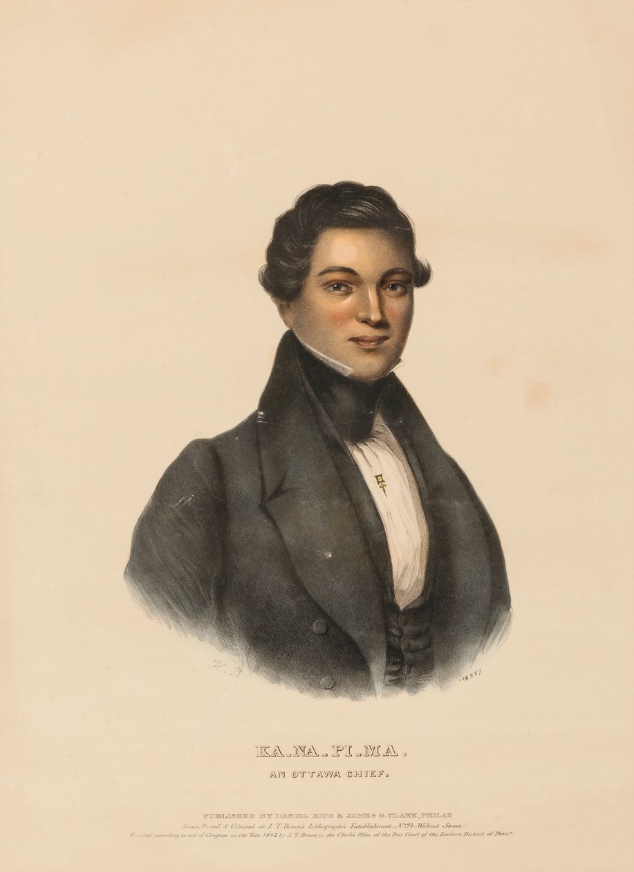 KA-NA-PI-MA, AN OTTAWA CHIEF, uit History of the Indian the Indian ...