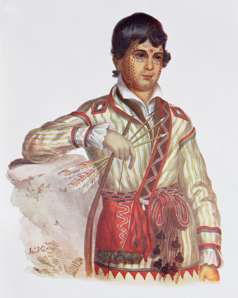 Mistipee, Zoon van Yoholo-Micco, illustratie uit 