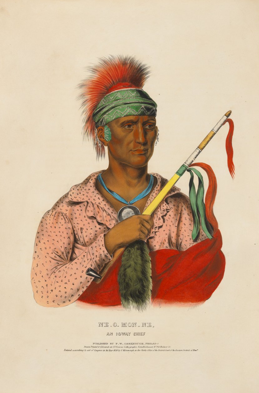 Ne-o-mon-ne - een Ioway-opperhoofd door Charles Bird King