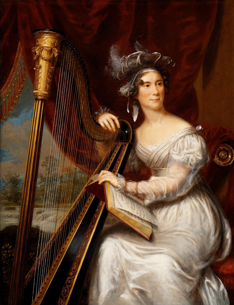 Portret van Louisa Adams, vrouw van John Quincy Adams door Charles Bird King