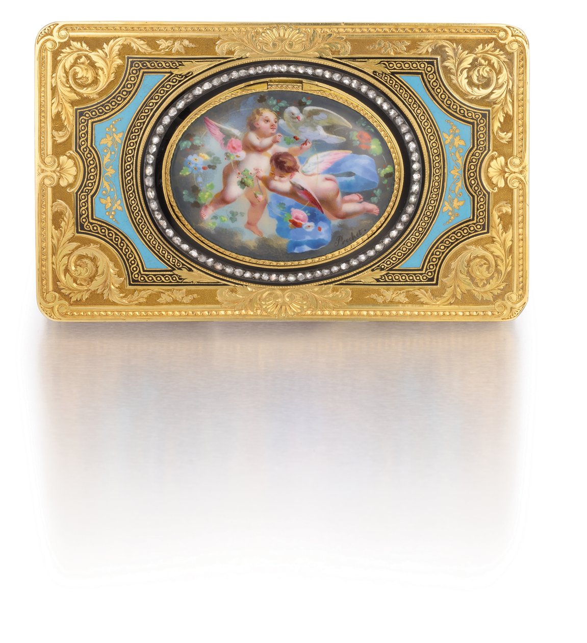 Zingende-vogel doos, c.1840 door Charles Bruguier