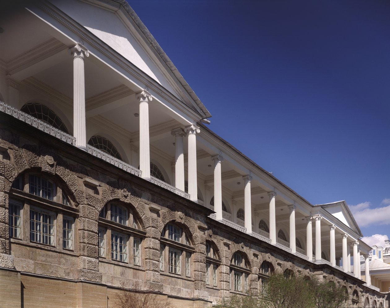 Cameron Gallery bij het Catharinapaleis in Tsarskoye Selo. Colonnade van de bovenverdieping, 1783-1785 door Charles Cameron