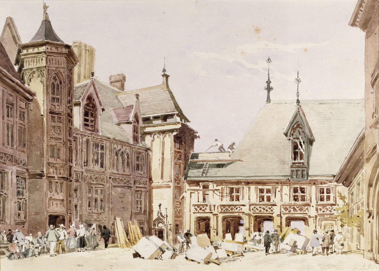 Huis van Jacques Coeur in Bourges, Cher, Frankrijk door Charles Claude Pyne