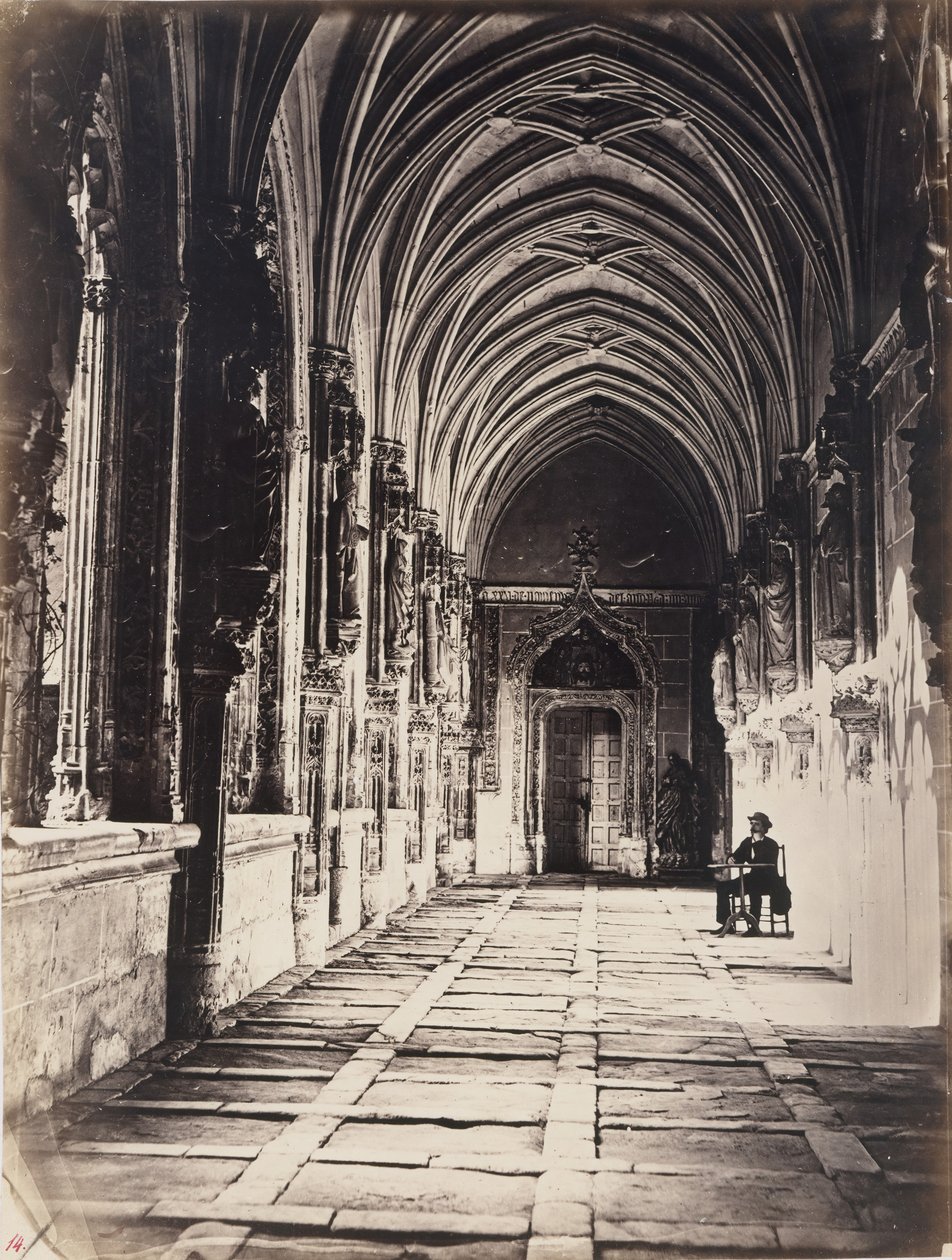 Kloosters van de kerk van Sint Jan van de Koningen, Toledo, Spanje, ca. 1858 door Charles Clifford