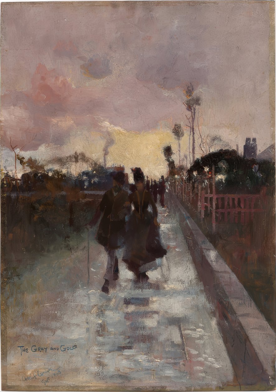 Naar huis (Het Grijs en Goud) door Charles Edward Conder