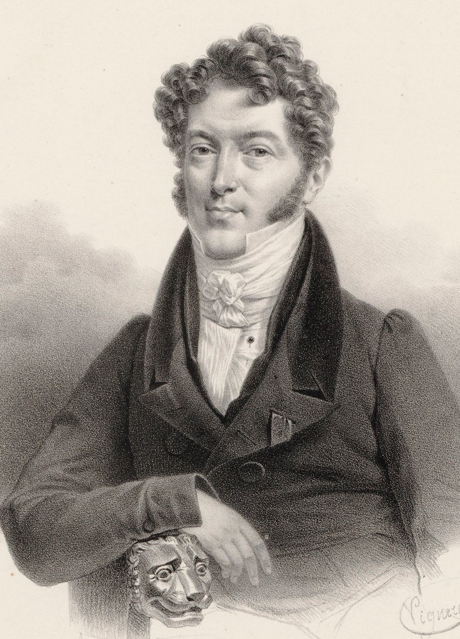 Portret van de violist en componist Charles Philippe Lafont 1781-1839 door Charles Constans
