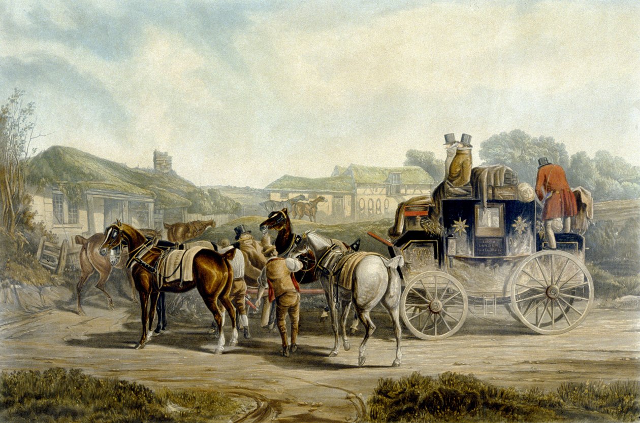 Paarden wisselen, uit 