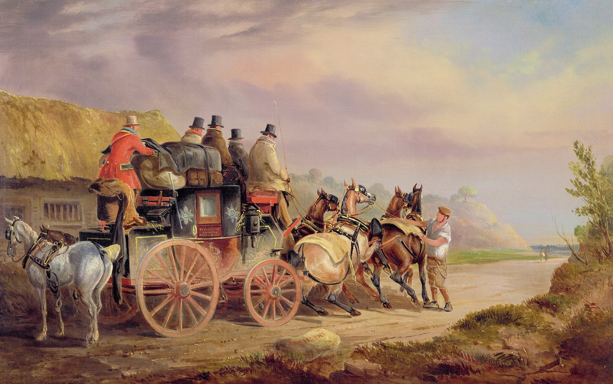 Postkoetsen op de weg: De 