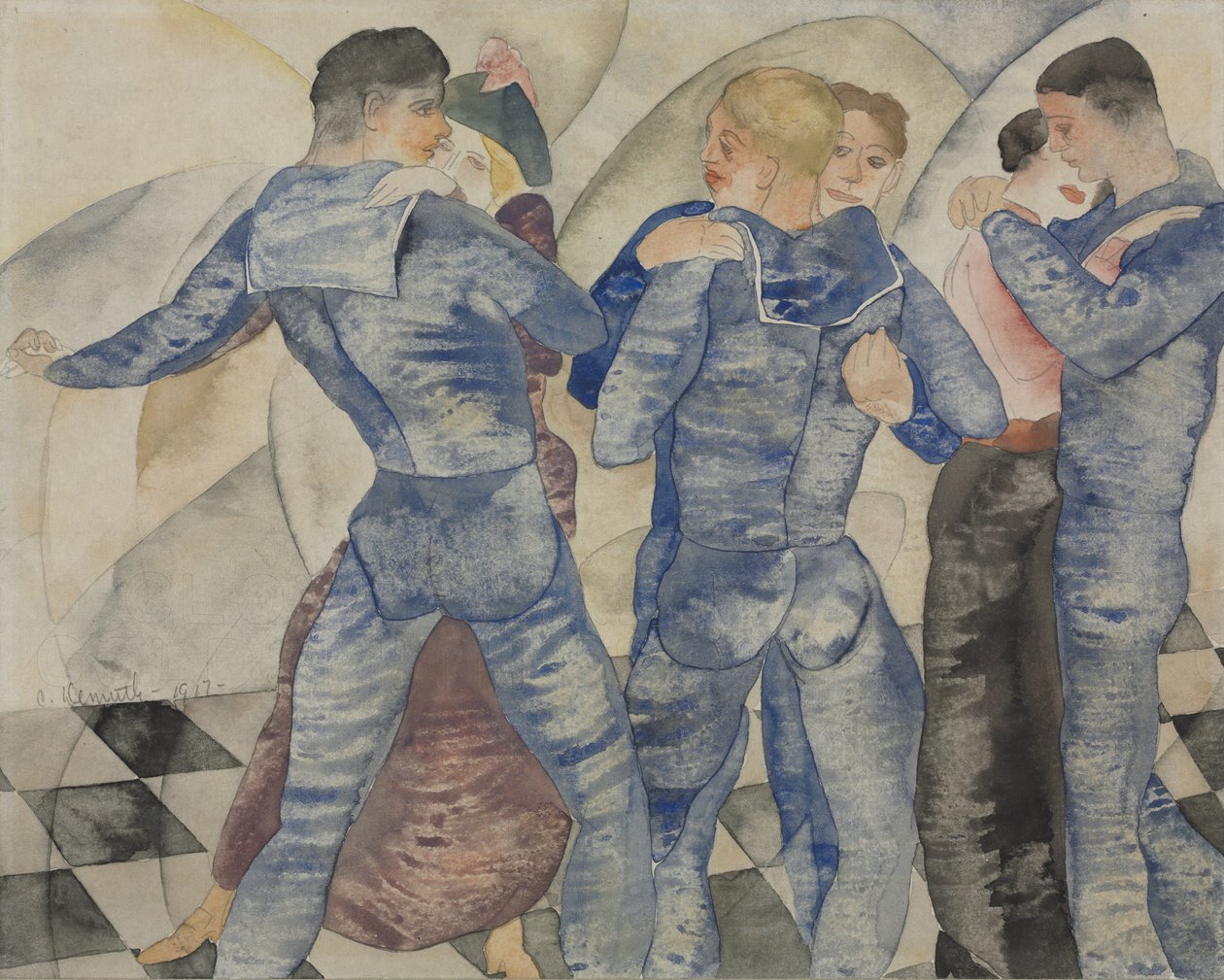 Dansende matrozen door Charles Demuth