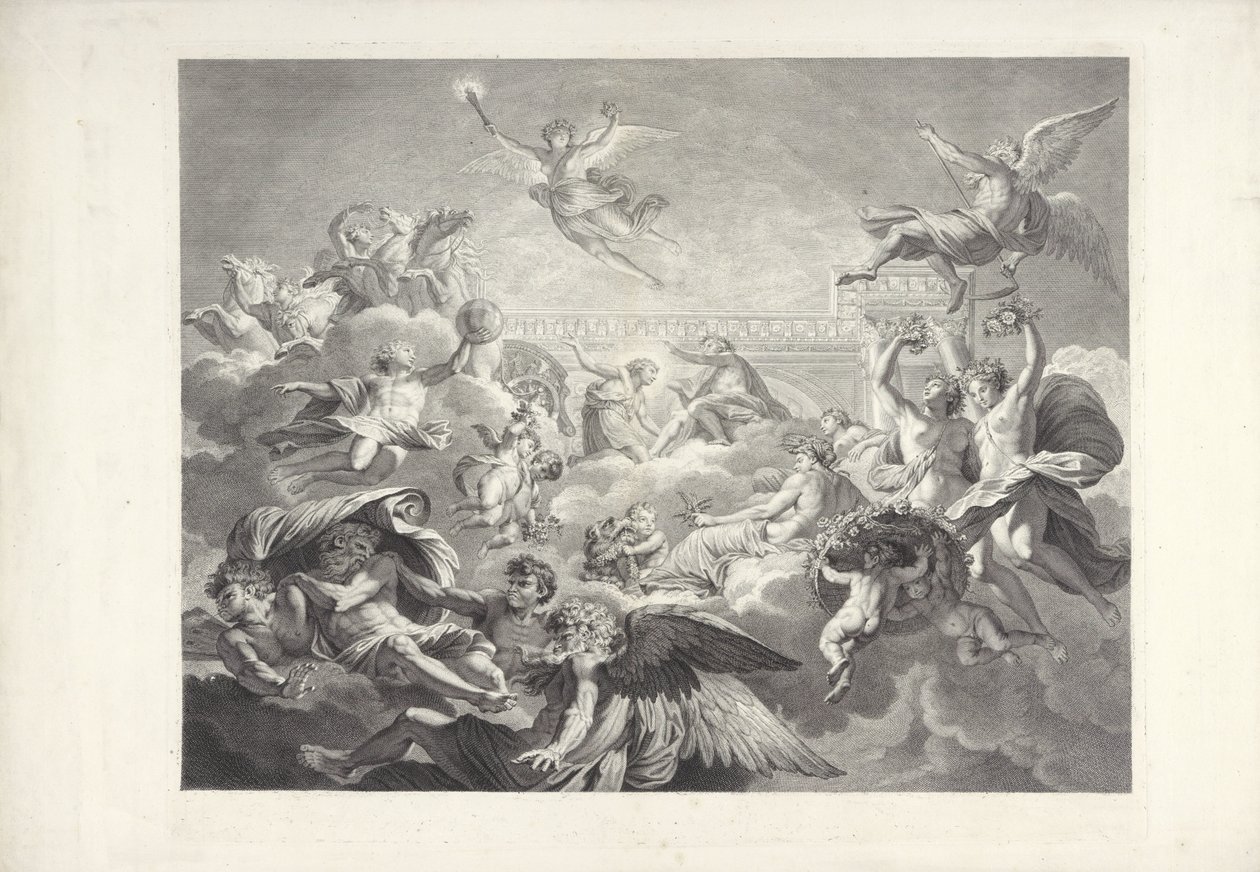 Phaëton en Apollo door Charles Dupuis