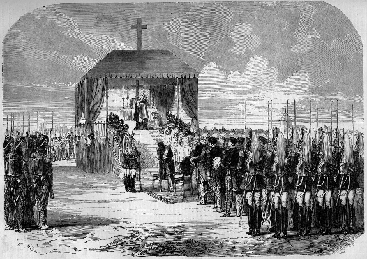 Militair kamp Chalons door Charles Edouard Armand Dumaresq
