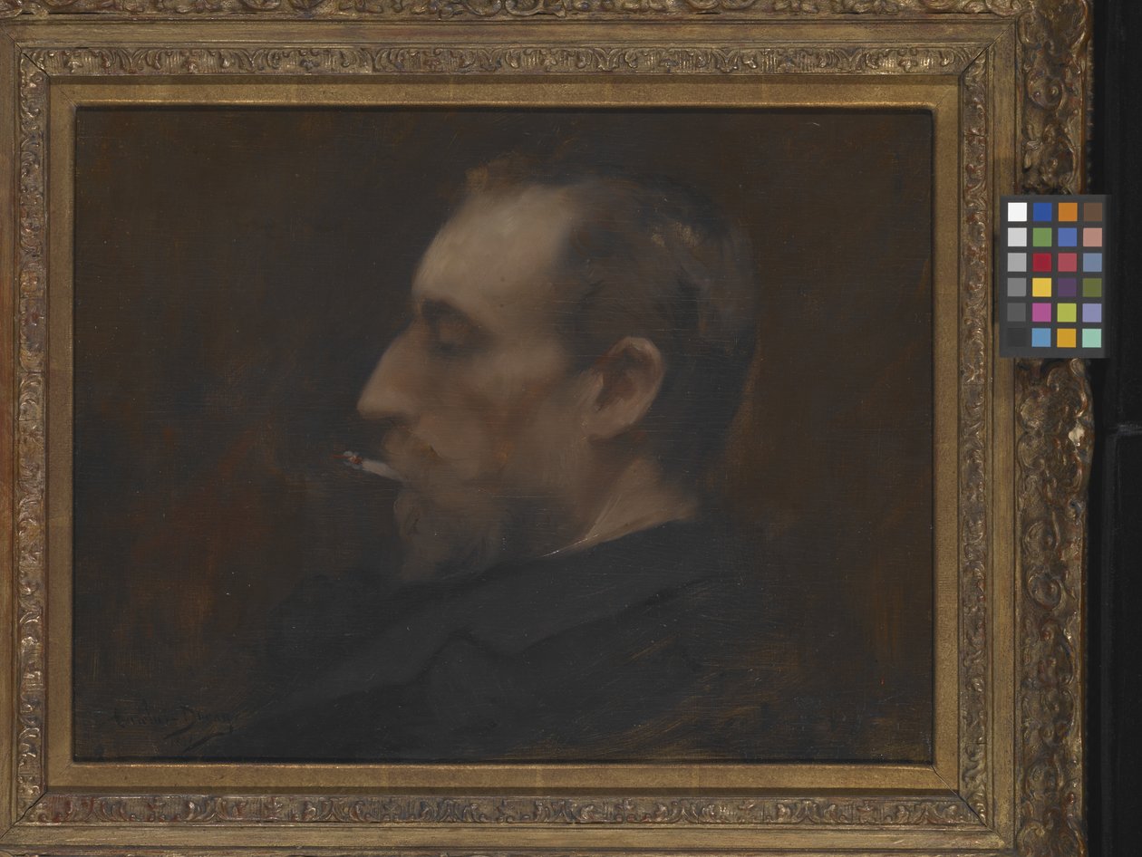 Portret van een man door Charles Emile Auguste Carolus Duran