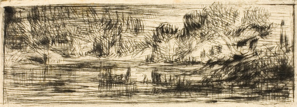 Landschap door Charles Emile Jacque