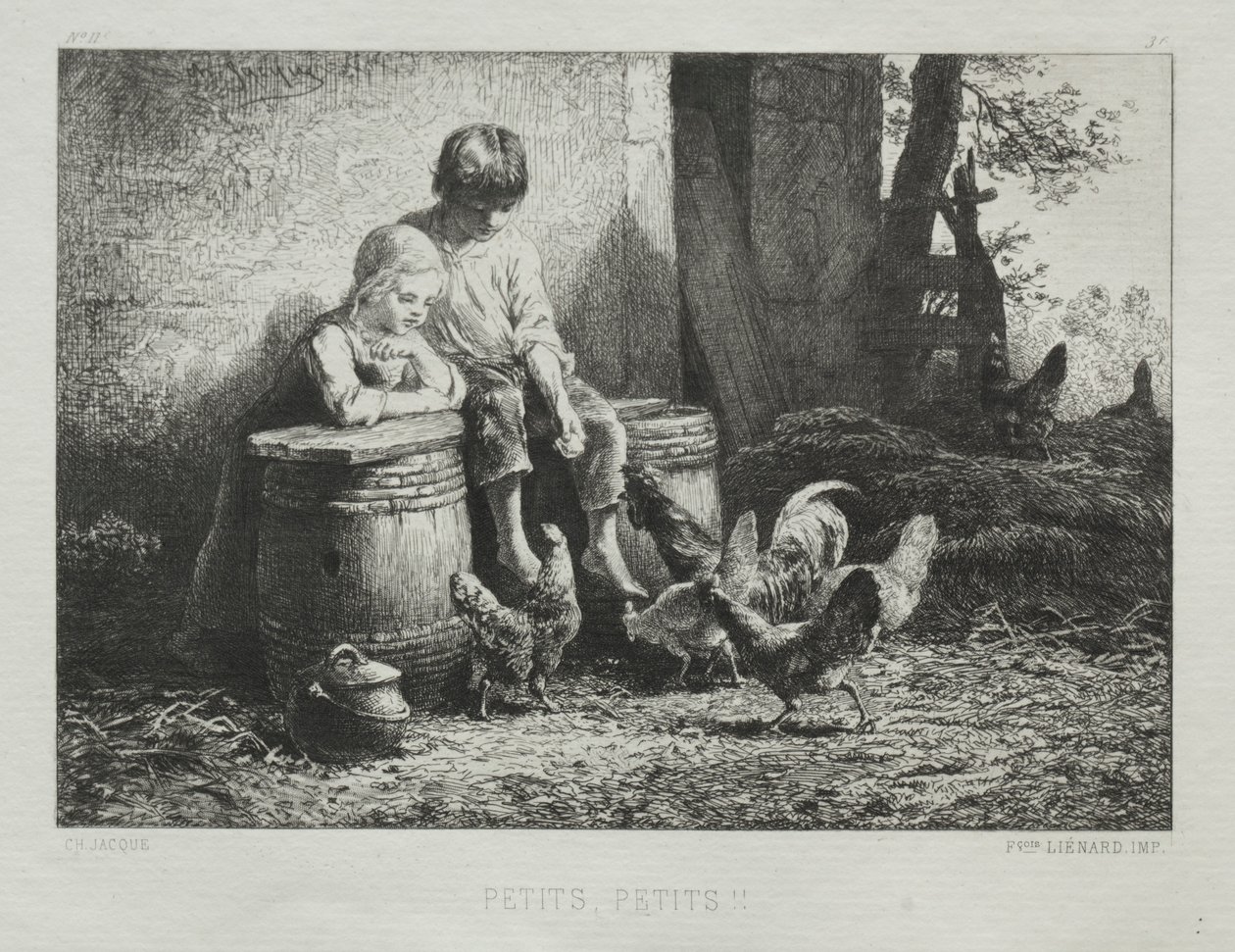 Petite, Petite door Charles Emile Jacque