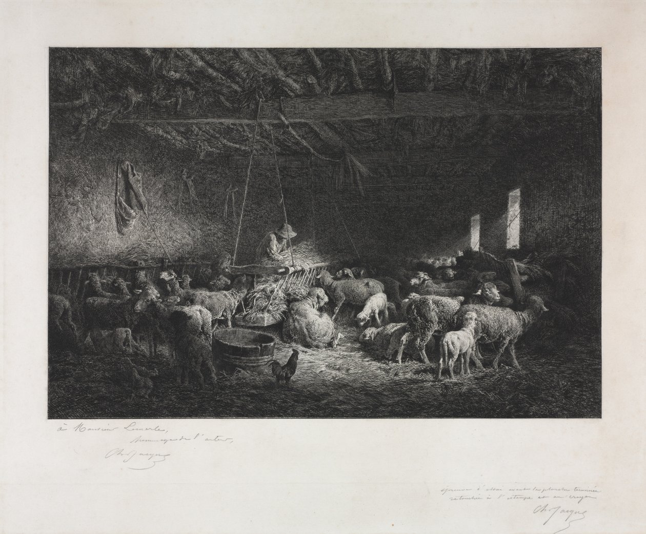 Stabiel door Charles Emile Jacque