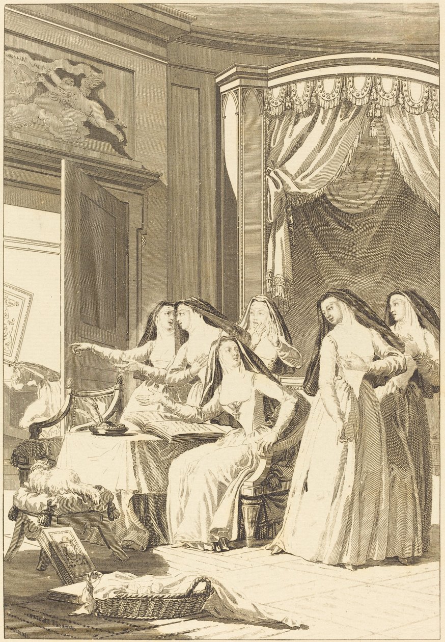 Zuster Jeanne door Charles Emmanuel Patas after Charles Monnet