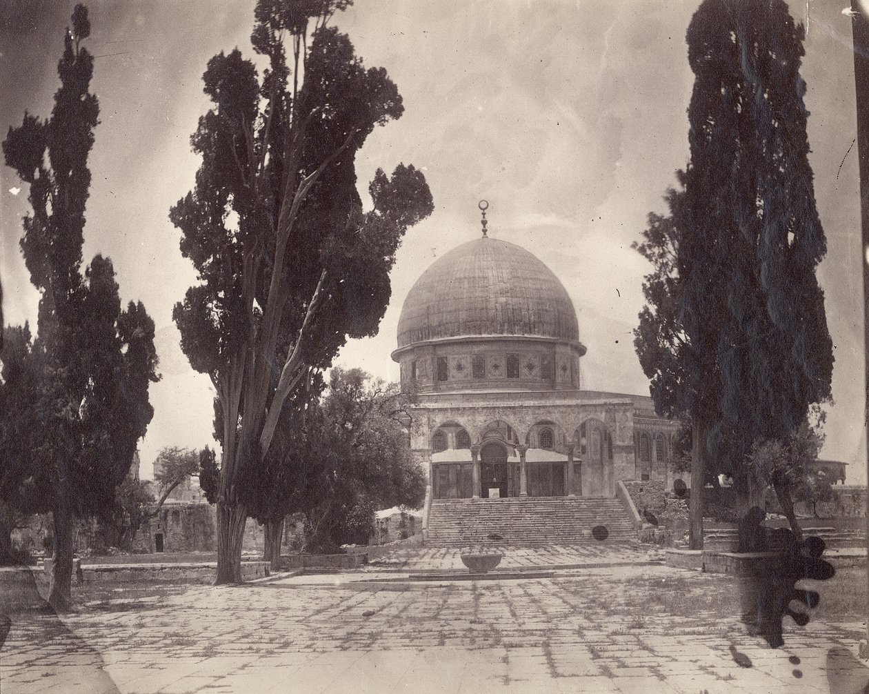 De Rotskoepel op de Haram al Sharif in Jeruzalem, vanuit het zuiden, 1870 door Charles F. Tyrwhitt Drake