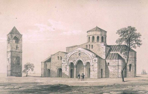 Zuidoostelijk uitzicht op St. Sophia