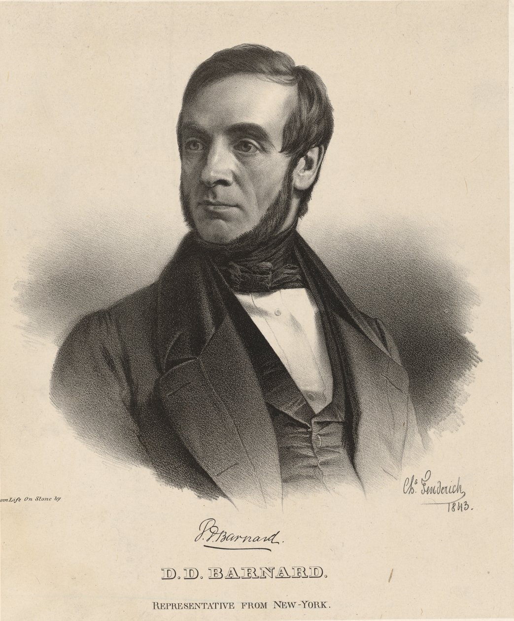 Daniel Dewey Barnard door Charles Fenderich