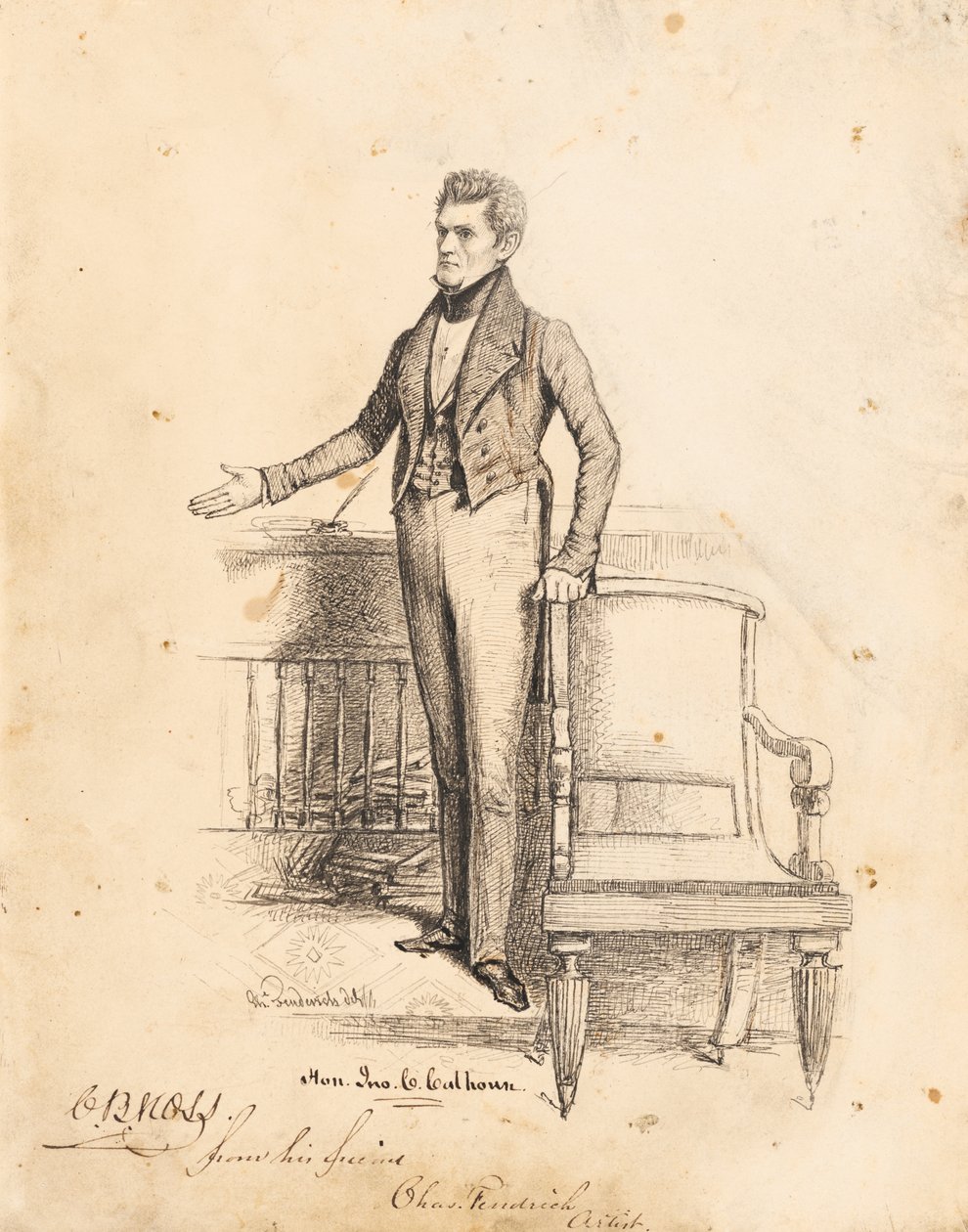 John C. Calhoun door Charles Fenderich