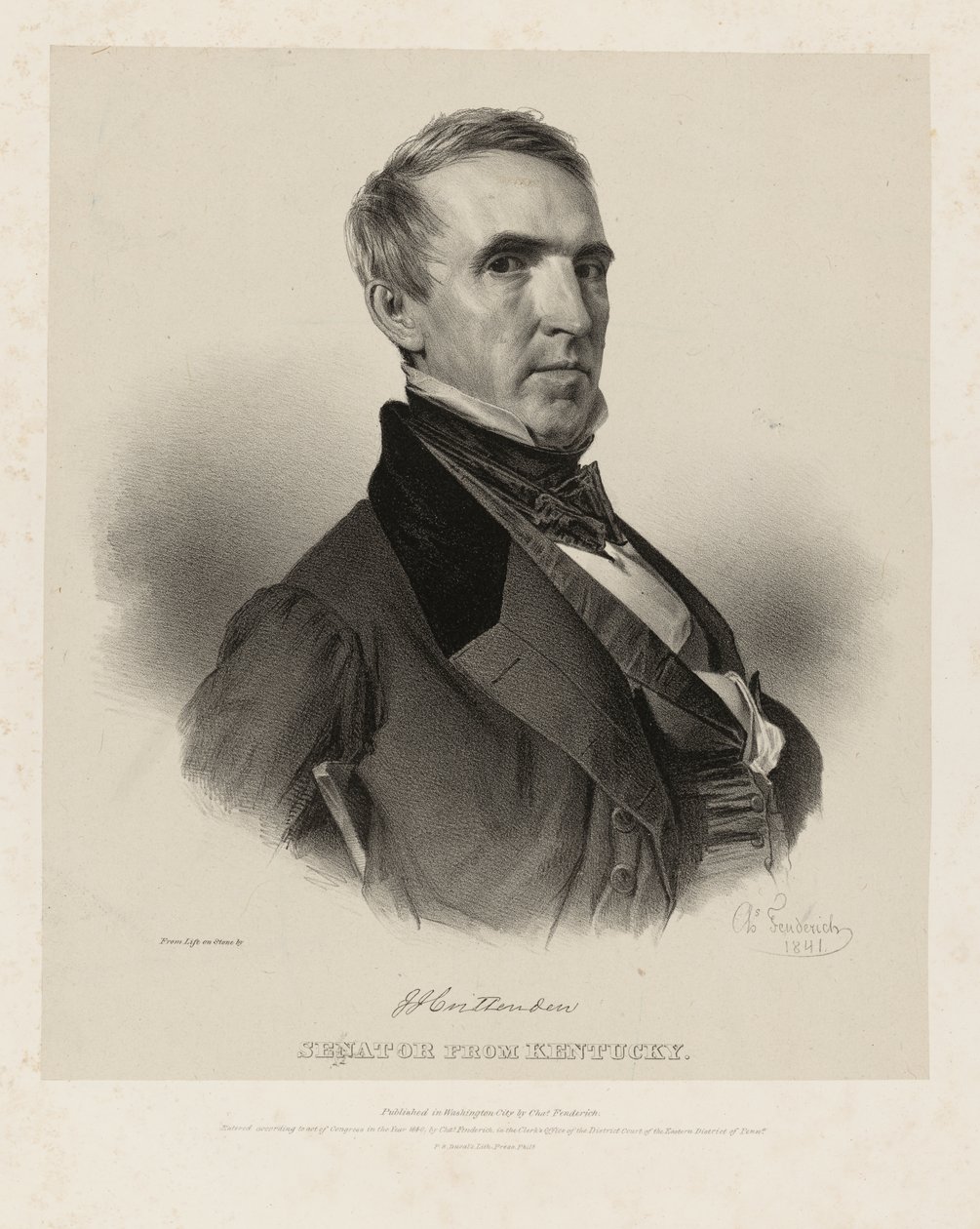 John Jordan Crittenden door Charles Fenderich