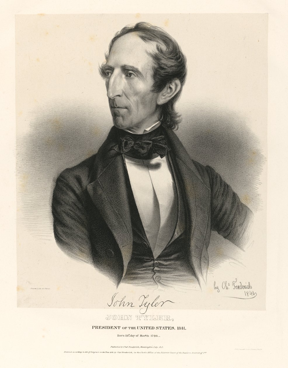 John Tyler door Charles Fenderich