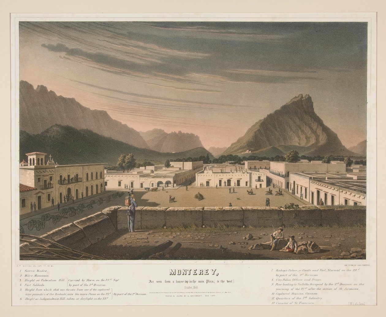 Monterey (gezien vanaf het dak op het plein) door Charles Fenderich