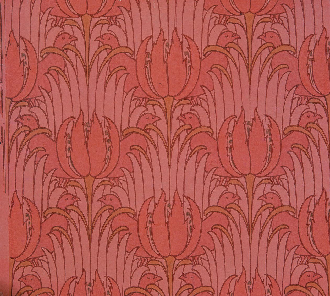 Behang ontworpen door Voysey, Victoriaans door Charles Francis Annesley Voysey