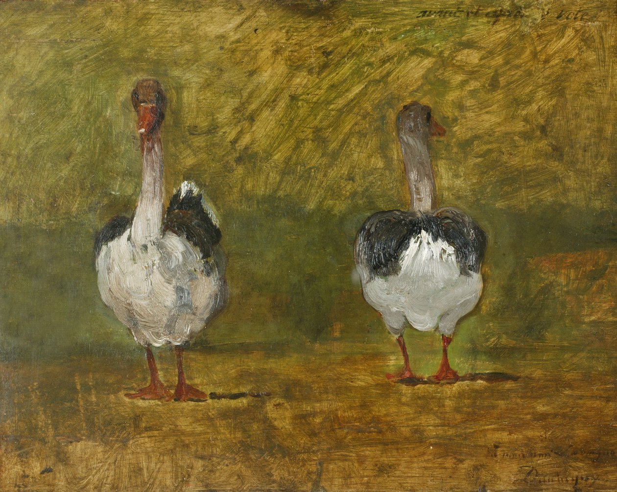 Voor en na de stemming door Charles Francois Daubigny
