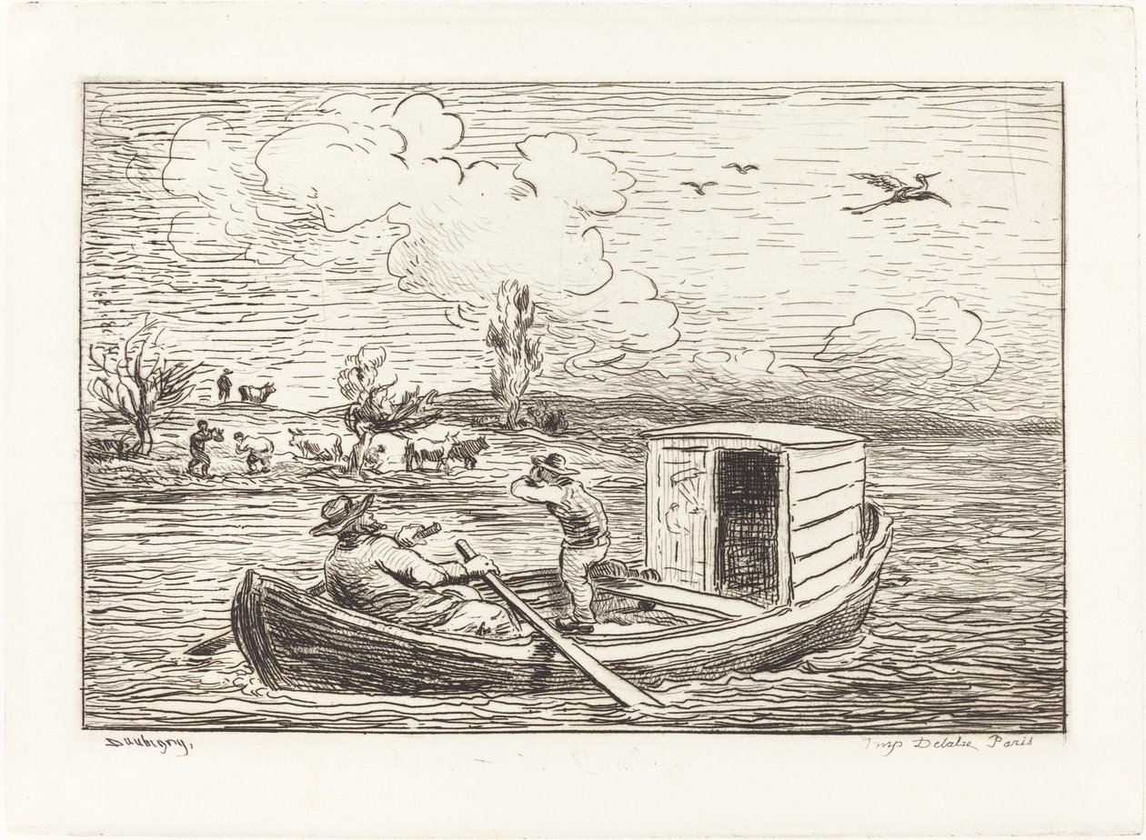 Het woord van Cambronne door Charles Francois Daubigny