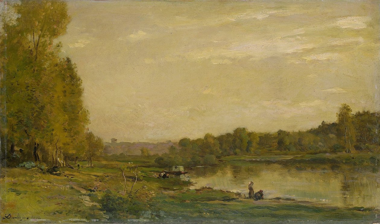 Landschap aan de Oise door Charles Francois Daubigny