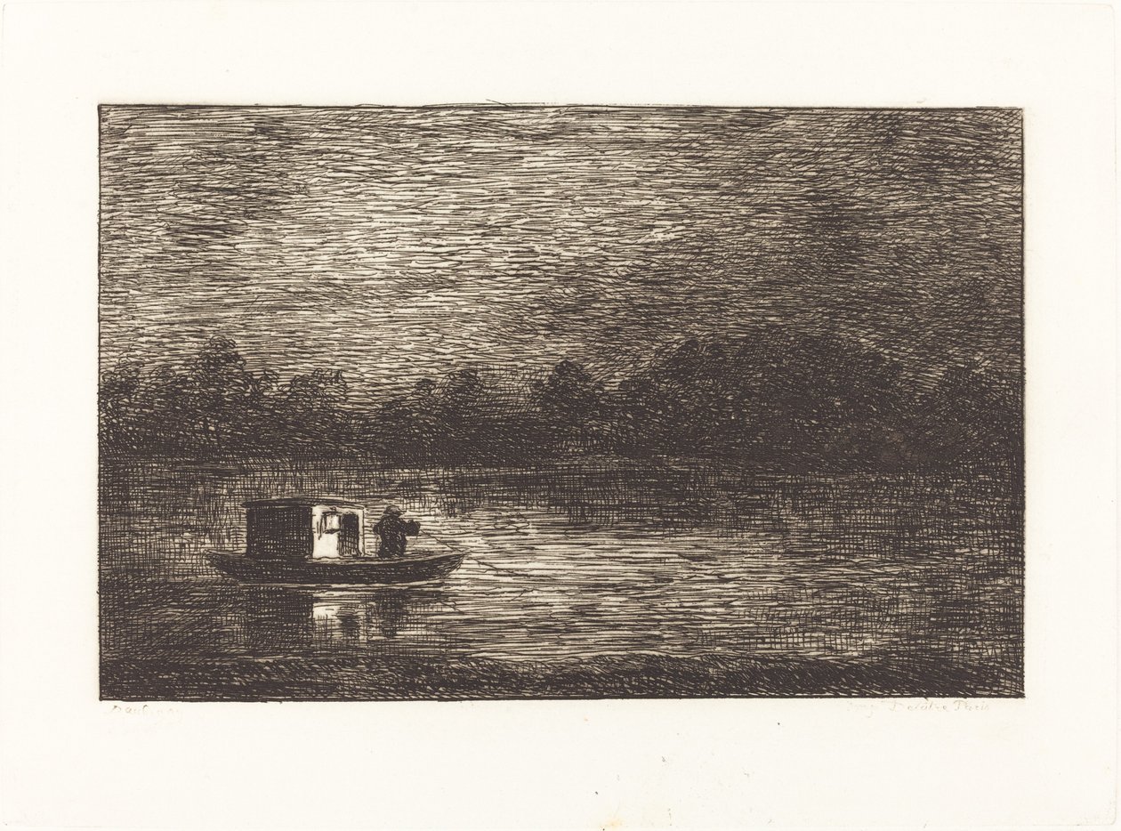 Nachtelijke Reis, 2e Plaat door Charles Francois Daubigny