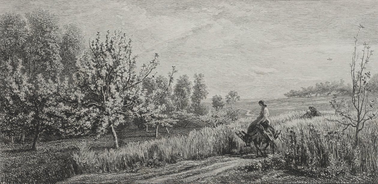 Lente, 1857 door Charles Francois Daubigny